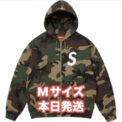 Supreme S Logo Zip Up Hooded Sweatshirt