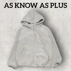 AS KNOW AS PLUS フルジップボアブルゾン フード (M) ベージュ