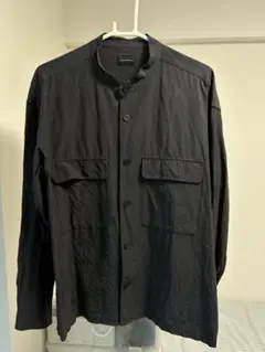 値下がり❗️green label relaxing ブラックボタンシャツ