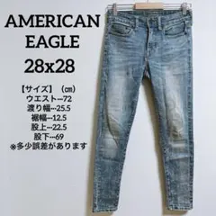 美品✨アメリカンイーグル 【28×28】スキニーデニム ストレッチ パンツ