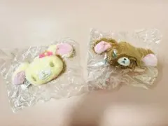 シュガーバニーズ ぬいぐるみチャーム くろうさ・はなうさ