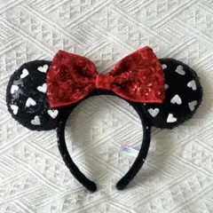 【美品】【即日発送】ディズニー カチューシャ スパンコール ミニー