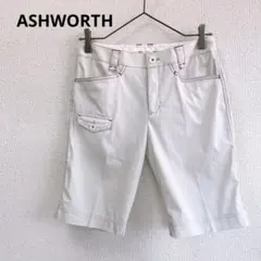 ☆極美品☆アッシュワース ゴルフ ショートパンツ アイボリー×ピンク Sのサムネイル