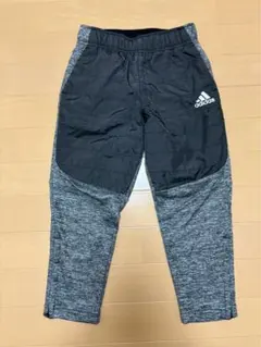 adidas ストレッチロングパンツ 黒/グレー