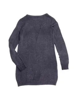 美品 アレキサンダーワング Vネック編デザイン シルク混コットンニットワンピース