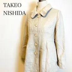 タケオニシダ TAKEO NISHIDA レーシーコート アイボリー レディース 