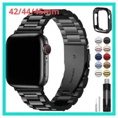 Fullmosa Apple Watch バンド 42/44/45mm ブラック