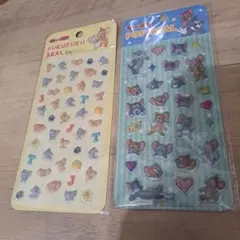 国内購入品　トムとジェリー ぷくぷくシール2枚セット
