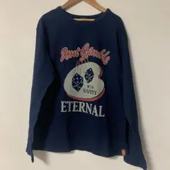 備中倉敷工房 ETERNAL エターナル　藍染　ロンT　インディゴ　プリントのサムネイル