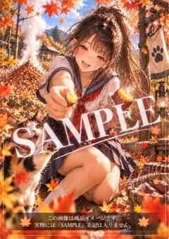 AIアート A4＋ポストカード　アオハル No.3　ひとくちだけね。