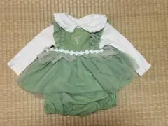 バースデイ　コトリ　ティンカーベル　80㎝　ワンピース&パンツセット　グリーン