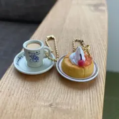 か*ん様 コメダ珈琲店 ボールチェーン付きマスコット 2種セット