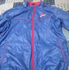 adidas ウィンドブレーカー ブルー 　子供Lサイズ