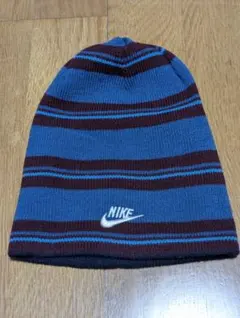 お*け様 00s Y2K Nike ストライプニット帽・ビーニー