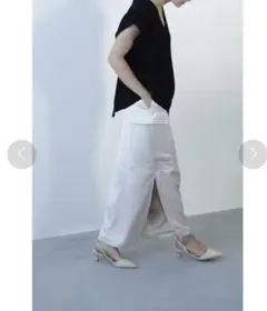 【mii様専用】CLANE SATIN CARGO STRAIGHT SKIRT