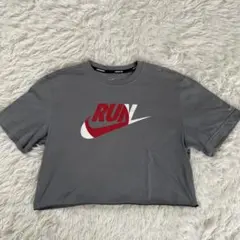 リメイク古着NIKE RUNNING DRI-FIT 半袖Tシャツ グレー Mのサムネイル