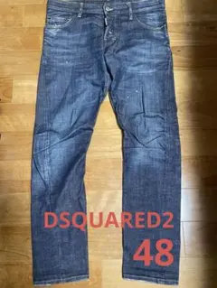 DSQUARED2 ダークブルー ストレートデニム