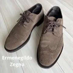 Ermenegildo Zegna スエード ウィングチップ ブラウンのサムネイル