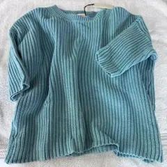 DEMYLEE 未使用　タグ付　水色　ニット　セーター XS