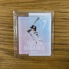 東京ヤクルトスワローズ　オンラインくじ　長岡秀樹　アクリルステッカー