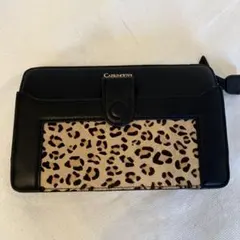 CAPRINOUVE ハラコレオパード柄 クラッチポーチ