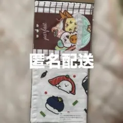 お文具といっしょ　ガーゼタオルなのです。　　お寿司　スイーツ