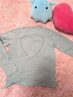くすみグリーン 長袖 Tシャツのサムネイル