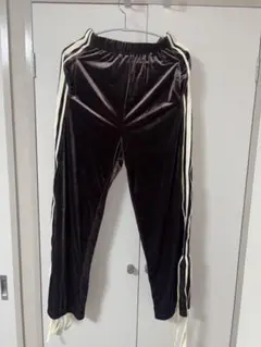 ブラウン ベルベット カジュアルパンツ　shein
