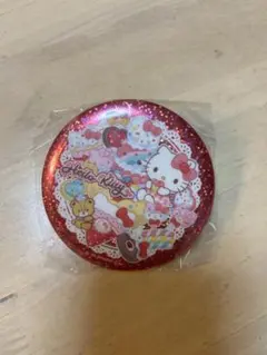 キラキラBIG缶バッチ ①ハローキティ