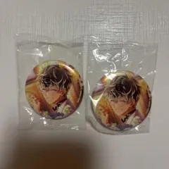 ぴ*ん様 ヒカルの碁 カラオケの鉄人 カラ鉄 グリッター缶バッジ 2種