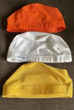 数回使用の美品‼️スイムキャップ 3点
