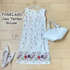 YORKLAND Clan Tartan House花柄ワンピース 9号相当のサムネイル