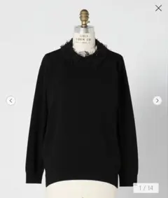 ドゥロワー  18SS 16G クルーネック ショートスリーブニット ドゥロワー 16G エリフリンジショートスリーブニット Drawer - メルカリ