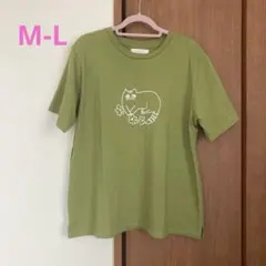 ねこ刺繍Tシャツ　cloudnineのサムネイル