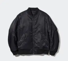 ユニクロ　MA-1 ブルゾン ブラック　L