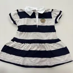 petit main プティマイン　ストライプワンピース 90