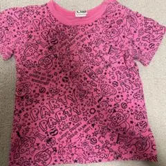 パーティー柄 Tシャツ 90サイズ ピンク
