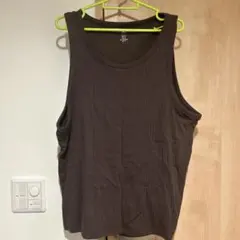 H&M スリムフィット タンクトップ M ダークブラウンのサムネイル