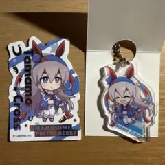 ウマ娘 ダイソー セリア アクリルキーホルダー ステッカー タマモクロス