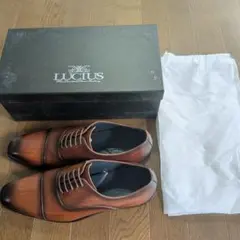 新品 定1.3万 LUCIUS 42 ストレートチップ 内羽根 ビジネス 本革のサムネイル