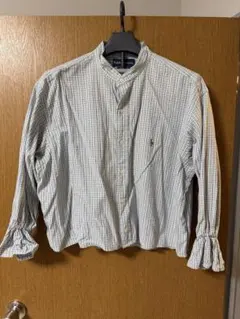 Ralph Lauren スタンドカラー チェックシャツ