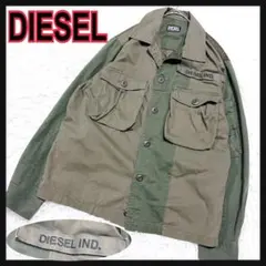 ディーゼルDIESELメンズシャツ オーバーサイズ ミリタリービッグシルエ ット