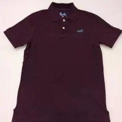 Hollister ポロシャツ ダークパープルSサイズのサムネイル