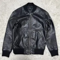 beauty &youth レザージャケット　牛革　ブラック　S