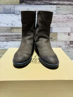 JOHNNY MOKE レザーショートブーツ ブラウン系 24.5cmのサムネイル