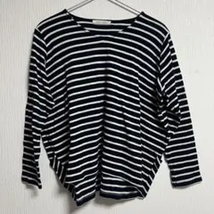 heart market ストライプ柄 七分袖トップス F