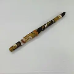 /『和装小物』黒 金色 花柄 カトラリー 箸入れ ハンドメイド ギフト 花見