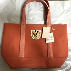 フェイラー　オールドテディガールワッペントートバッグ　ピンク　小