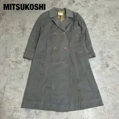 MITSUKOSHI レトロ ダブルブレスト ロングコート ヴィンテージ 古着