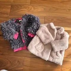 ZARA babyフリースジャケット &プードルジャケット　ピンク